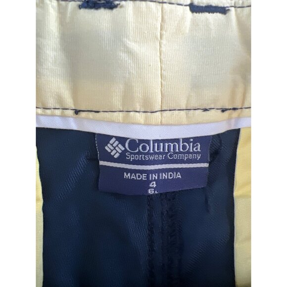 Columbia PFG Womens Shorts Regular Fit Navy Blue Size 6 - Picture 3 of 6